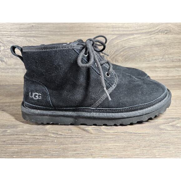 Ugg Neumel Chukka Men 3236 size 11 Black Wool Sherpa lined - Picture 2 of 10